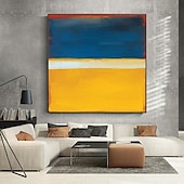 halpa Öljymaalaukset-kuuluisa mark rothko värikäs abstrakti taideteos käsinmaalattu kangasmaalaus moderni seinätaide galleriaan olohuoneen sisustukseen venytetty kehys ripustettava tai kehystämätön