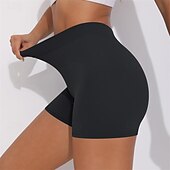 cheap Yoga Shorts &amp; Bikers-Women&#039;s Gym Shorts Yoga Shorts Workout Shorts High Waist Yoga Gym Workout Pilates Shorts Black White Royal Blue Sports Activewear Stretchy Slim