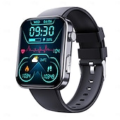 abordables Relojes inteligentes-F300 reloj inteligente para exteriores para hombres, reloj inteligente con llamada bluetooth para android ios ip67, relojes deportivos impermeables para fitness y música