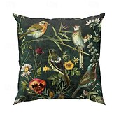 baratos estilo animal-Capa de almofada decorativa com flores vintage, 2 peças, capa de almofada quadrada macia para quarto, sala de estar, sofá, cadeira