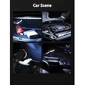 お買い得  デスクランプ-1個 車用読書灯 粘着式車用ライト 車用品 自動天井ライト LED照明ランプ、車用ドーム天井ランプ 車用ルーフライト 調節可能なプラスチック製ヘッドライト
