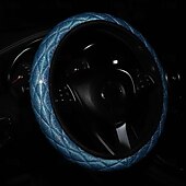 cheap Steering Wheel Covers-FYAUTOPER Car steering wheel cover new flash gold quilted three-dimensional without inner ring tightness 1 PCS