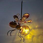 cheap Landscape Lights-LED Luminous Simulation Insect Iron Ornaments Creative Painted Handicraft Pendants with Long Wings Ants Butterflies Home Courtyard Garden Decoration Pendants  1PC