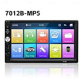 baratos Leitores multimédia para automóvel-Fyautoper carro estéreo duplo din rádio do carro 7 polegada mp5 player tela sensível ao toque rádio fm receptor de áudio multimídia player 7010b dropshipping