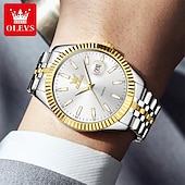 levne Quartz hodinky-nové olevs značka olevs móda jednoduché pánské hodinky quartz svítící kalendář trend luxusní business voděodolné pánské sportovní hodinky