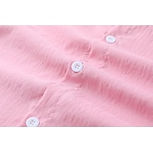 ieftine Business Casual-Bărbați Cămașă Cămașă albă din bumbac Cămașă casual Cămașă din bumbac și in Cămașă din bumbac Σταυρός Vacanță Hawaiian Negru Alb Roz Îmbujorat Gri Manșon Lung Rever Primăvara &amp; toamnă Îmbrăcăminte