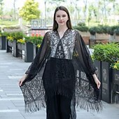 cheap Shawls-Shawls Women&#039;s Wrap Elegant Bridal Sleeveless Polyester Wedding Wraps With Pure Color For Party Spring &amp; Summer