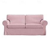 cheap Sofa Cover-2 Seat Sofa Cover or  2 Seat Sofa Bed Cover with Cushion Covers and Backrest Covers For Ektorp Couch Slipcover Washable Furniture Protector  LITB PRIME cover Ektcover