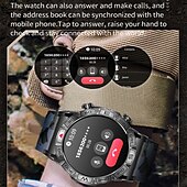 Χαμηλού Κόστους Smartwatch-Έξυπνο ρολόι 2024 1,43 ιντσών amoled smartwatch υψόμετρο πυξίδα ατμοσφαιρικής πίεσης ρολόι bluetooth βηματόμετρο υπενθύμισης κλήσεων παρακολούθησης δραστηριότητας με android ios γυναίκες άνδρες