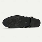billiga Kjol sandaler-Herr Sandaler Romerska skor PU Läder Andningsfunktion Bekväm Halksäker Spänne Svart Vit