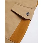 economico Classico-Per uomo Pantaloncini modello cargo Pantaloncini Collage Multi tasca Color Block Indossabile Breve Informale Giornaliero Per eventi Di tendenza Classico Nero Verde