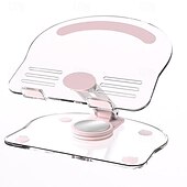 abordables Supports de téléphone-Support de téléphone en acrylique pour tablette, double barre pliable, support de bureau, rotation à 360 degrés, support de dissipation thermique