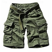 tanie Klasyczny-Męskie Spodenki Taktyczne Spodenki cargo Szorty Guziki Multi Pocket Równina Zdatny do noszenia Krótki Na zewnątrz Codzienny Wyjściowe Moda Klasyczny Zieleń wojskowa Żółty kamuflaż