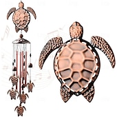 cheap Wall Sculptures-Pure Hand-Made Copper Wind Chimes,Animals Wind Chimes for Outside Clearance Copper Windchimes Outdoors Patio Decor House Warming Gifts Outdoor Wind Chimes Garden Decor for Outside Porch Yard Decoratio