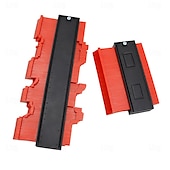 abordables Herramientas y decoración del hogar-Herramienta de calibre de contorno, herramienta de forma y contorno de calibre superior para esquinas y contornos, herramientas de bricolaje para carpintería, herramienta de medición multifuncional de forma irregular