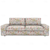 abordables Housse de canapé-Housse de canapé 100% coton en couleur florale matelassée