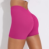 cheap Yoga Shorts &amp; Bikers-Women&#039;s Gym Shorts Yoga Shorts Workout Shorts High Waist Yoga Gym Workout Pilates Shorts Black White Royal Blue Sports Activewear Stretchy Slim