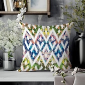 cheap Boho Style-Bohemian Decorative Toss Pillows Cover 4PC Soft Square Cushion Case Pillowcase for Bedroom Livingroom Sofa Couch Chair