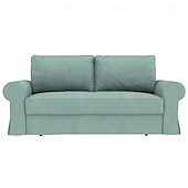economico Copridivano-Copridivano letto in cotone al 100% di colore uniforme foderine in cotone trapuntato