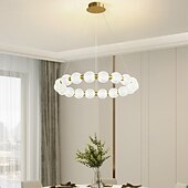 voordelige Eilandlichten-60 cm Single Design Pendant Light Metal Acrylic Electroplated Modern Nordic Style 110-120V 220-240V