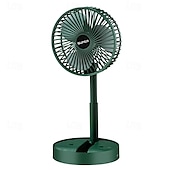 ieftine Ventilatoare-Ventilator de gât de 8000mAh cu lanternă – Ventilator fără palete cu încărcare USB de tip C cu două cleme și curea pentru camping și pescuit