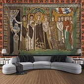 cheap Medieval Tapestry-Medieval Tapestry Middle Age Tapestry Byzantine Art Religious Art Large Tapestry Mural Decor Photograph Backdrop Blanket Curtain Home Bedroom Living Room Decoration