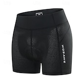 billige Bukser, shorts og skjørt til kvinner-WOSAWE Dame Sykkelshorts Fôrede sykkelshorts Sykkel Shorts Fôrede shorts Slank Fasong sport Pustende Hurtigtørkende Høy Elastisitet Bekvem Svart Rosa Klær Sykkelklær