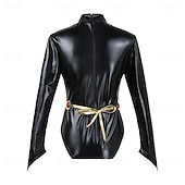 tanie Kostiumy anime-Młodzi Tytani Kruk Anime Kostium Cosplay Płaszcz Stroje Garnitury cosplay Karnawał Bal maskowy Trykot opinający ciało / Śpiochy dla dorosłych Pas Płaszcz Na Damskie Dla dorosłych