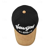 preiswerte Baseballkappe für Herren-Herren Cap Basecap Sonnenhut Kappe Schwarz Marineblau Baumwolle Bestickt Modisch Brautkleider schlicht Strasse Täglich Buchstabe Einstellbar Sonnenschutz Atmungsaktiv