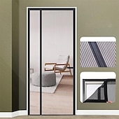 お買い得  窓とドアの画面-マグネティックスクリーンドア メッシュスクリーンドア ナロー ダーリブル メッシュカーテン 反転 左右開き リトラクタブルドアスクリーン マグネティッククロージャー パティオ ベッドルーム用