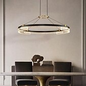 ieftine Lumini pandantive-pandantiv led 1/2 lumina 40/60/80 cm forma sticla transparenta cu design elegant finisaje vopsite stil nordic modern 85-265v reglabil doar cu telecomanda