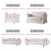 baratos Cobertura de Sofa-Capa elástica de sofá com cobertura completa para sala de estar, capa de assento de sofá, super macia e grossa, proteção de almofada de assento de móveis