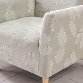billige Lenestoldeksel og armløst stolomslag-lenestoltrekk badekar stol slipcover t-formet jacquard til stue soverom kontor elastisk enkelt sofatrekk hjem bardisk