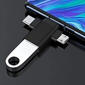 Недорогие Кабели для мобильных телефонов-Подходит для адаптера Apple Huawei Typec otg, планшета 3-в-1 для чтения и дисковой мыши, преобразователя USB3.0
