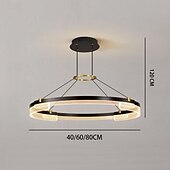 ieftine Lumini pandantive-pandantiv led 1/2 lumina 40/60/80 cm forma sticla transparenta cu design elegant finisaje vopsite stil nordic modern 85-265v reglabil doar cu telecomanda