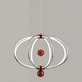 cheap Island Lights-LED Pendant Light 48cm Ring Circle Design 3 Color Light Metal Luxurious Modern Style Dining Room Bedroom Pendant Lamps 110-240V