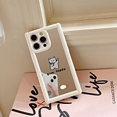 رخيصةأون جرابات آيفون-هاتف غطاء من أجل iPhone 16 15 14 Pro Max Plus iPhone 15 14 Pro Max iPhone 13 12 11 Pro Max غطاء خلفي مسند الدراجة ضد الصدمات كارتون قطة كلب TPU الكمبيوتر الشخصي