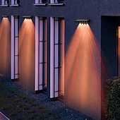 voordelige Wandverlichting buiten-zonnedeklamp buitenmuur waslicht staplicht waterdichte led-wandlamp tuinveranda tuinhek muur landschapsdecoratie 2/4 stuks