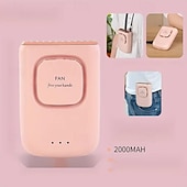 cheap Fans-Mini Neck Fan – 3-Speed Hands-Free Portable Cooling Fan with 2000mAh Battery for Office Dorm and Outdoor Use