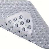 billige Antiskli baderomsmatte-badekar matte sklisikker badematte for badekar, 40 x 16 tommer dusjmatte med sugekopper, ekstra stor og maskinvaskbar, badematter for bad