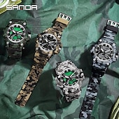 economico Orologi digitali-Orologio digitale SANDA da uomo Orologio sportivo all&#039;aperto moda casual cronometro luminoso sveglia impermeabile in TPU