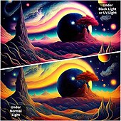 رخيصةأون Tapestries Blacklight-نسيج أسود يتفاعل مع الأشعة فوق البنفسجية ويتوهج في الظلام، حفلة مضيئة، شجرة نيون كون، قمر، مخدر، ضبابي، نسيج معلق، لوحة جدارية فنية لغرفة المعيشة