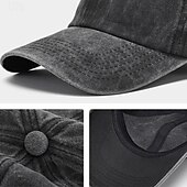 billiga Baseballkepsar-Dam Hatt Basebollkeps Bärbar Solskydd Andningsfunktion Gata Dagligen Helgen Ren färg Ren färg