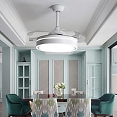 billige Lamper til takvifte-led takvifter 108cm 1-lys dimbar malte overflater metall akryl moderne nordisk stil soverom spisestue kun dimbar med fjernkontroll
