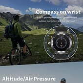 abordables Montres connectées-696 KC82 Montre intelligente 1.45 pouce Smartwatch Montre Connectée Bluetooth ECG + PPG Podomètre Rappel d&#039;Appel Compatible avec Android iOS Femme Hommes Mode Mains-Libres Rappel de Message IP 67