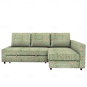 economico Copridivano-Copertura per divano letto 100% cotone coperture quilted floreali colorate con braccioli