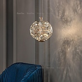 abordables Éclairages pour îlot-Plafonnier suspendu applique murale crystra LED éclairage suspendu en verre plafonniers modernes raccord globe en verre lumières suspendues lustre décoration pour salon salle à manger cuisine îlot