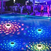billige Undervannslamper-solenergi flytende bassenglys, nedsenkbare led bassenglys ip67 vanntette led damlys fontenelys hageinnredning lys landskapslys nedsenkbart lys 1/2 stk