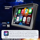 abordables Lecteurs multimédias pour voitures-Starfire b5300 carplay sans fil 2.4g/5g double bande automobile multimédia voiture système intelligent android voiture multimédia pour tesla audi q5