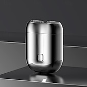 お買い得  その他クリーニング用品-男性用ミニ電動旅行用カミソリ USB充電式カミソリ 洗える刃 顔用 ひげ用カミソリ ポケット 車用 家庭用カミソリ